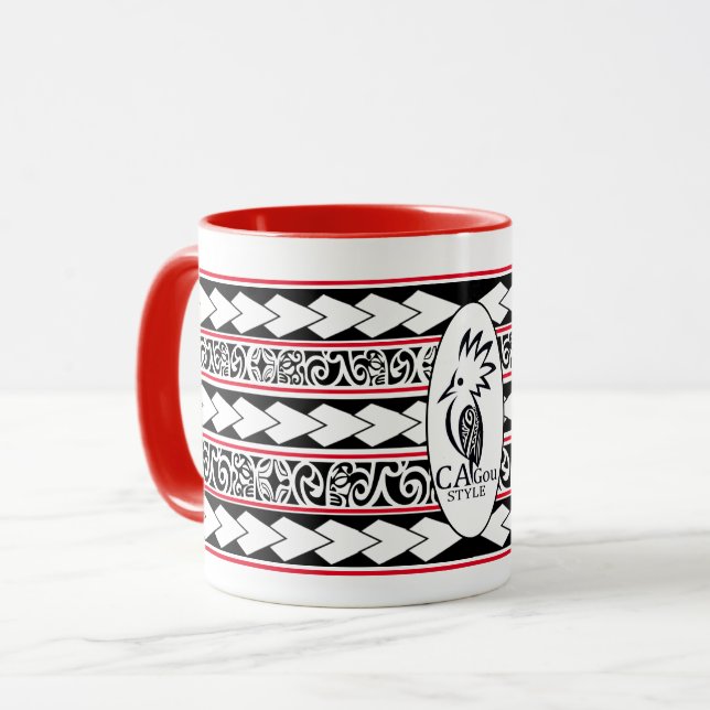 Mug Tribal Ethnic Rouge Mugg (Framsida vänster)
