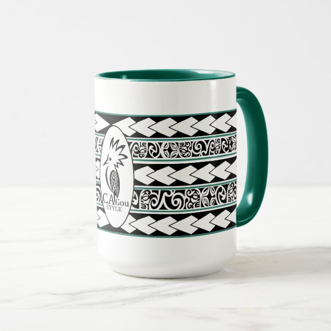 Mug Tribal Ethnic Vert Chasseur Mugg (Framsida höger)