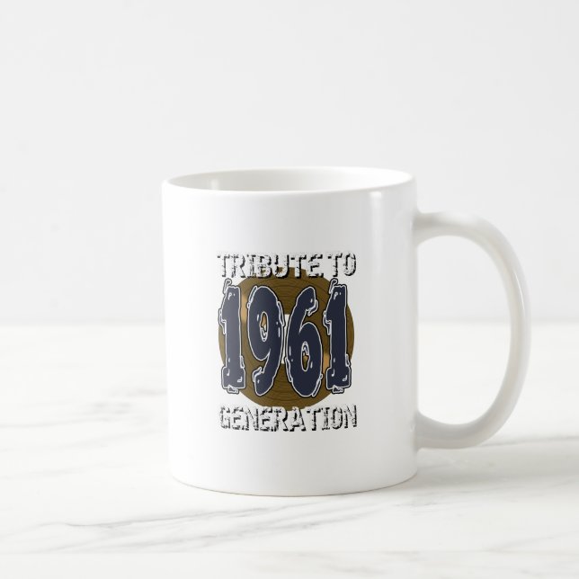 Mug Tribute to 1961 generation anniversaire Kaffemugg (Höger)