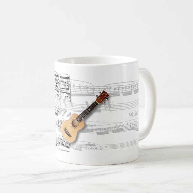 Mug Ukulele Kaffemugg (Framsida höger)