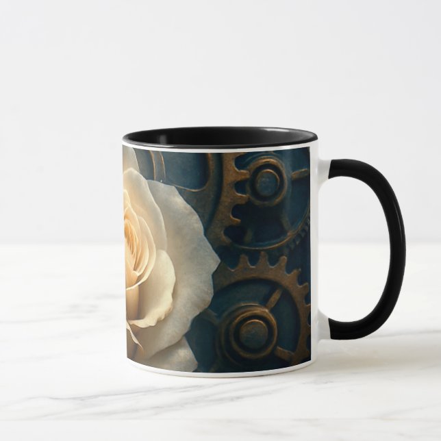 Mug univers steampunk - La rose du temps Mugg (Höger)