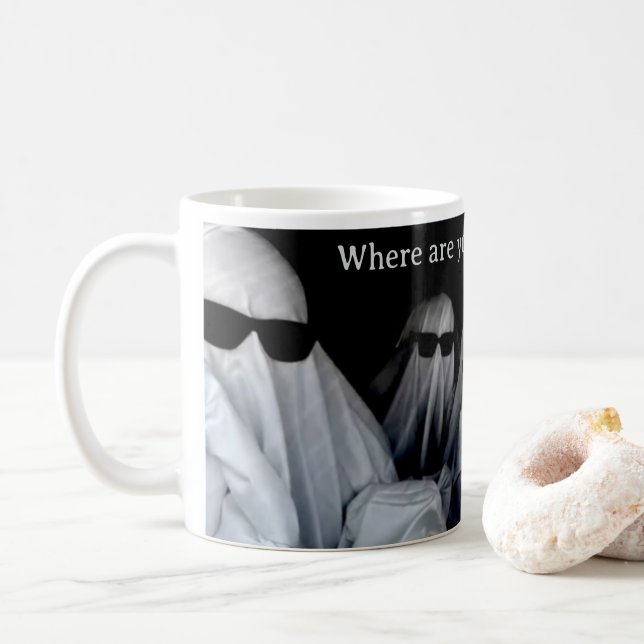 Mug Var är dina glasögon? Kaffemugg (Med munk)