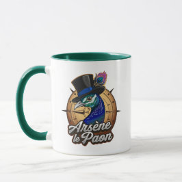 Mug vert  "Arsène le Paon" Mugg