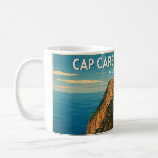 Mug vintage travel poster Cap Carbon Kaffemugg