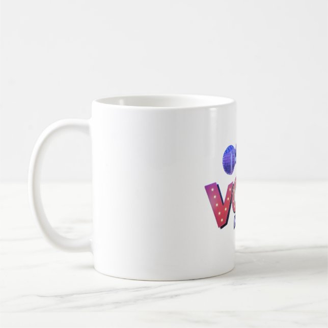 Mug Voices 1 side printed. 325 ml. Kaffemugg (Vänster)