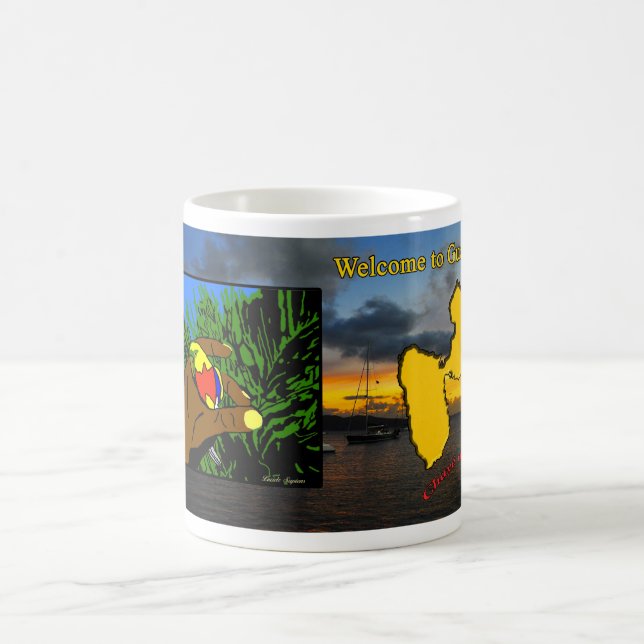 Mug : Welcome to Guadeloupe. Kaffemugg (Center)