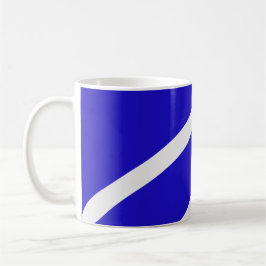Mug – White Lines on Blue Kaffemugg