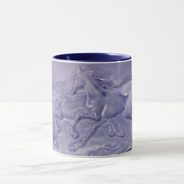 Mug - Wild Horses in Blue Mugg (Center)