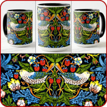 MUG - William Morris - "Strawberry Thief" blir