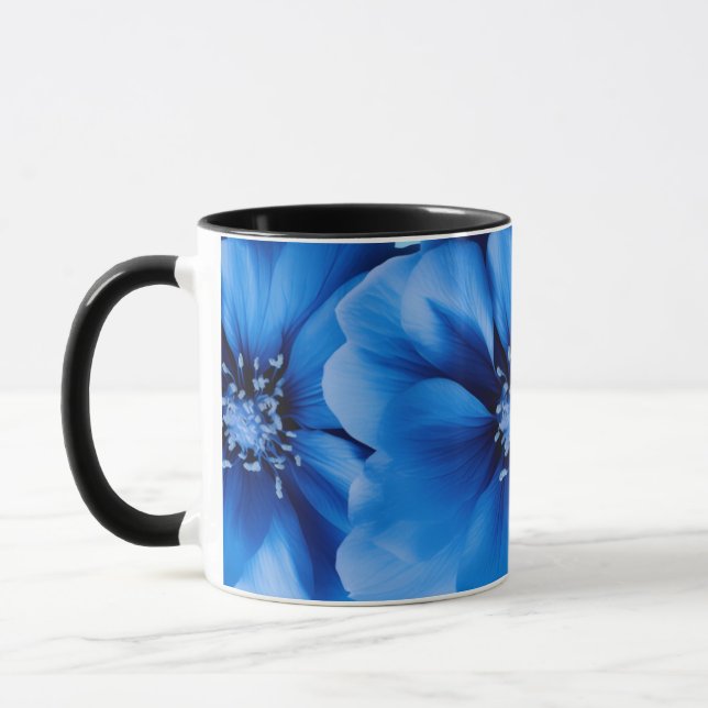 Mug with 3D Illusion Floral Pattern Mugg (Vänster)