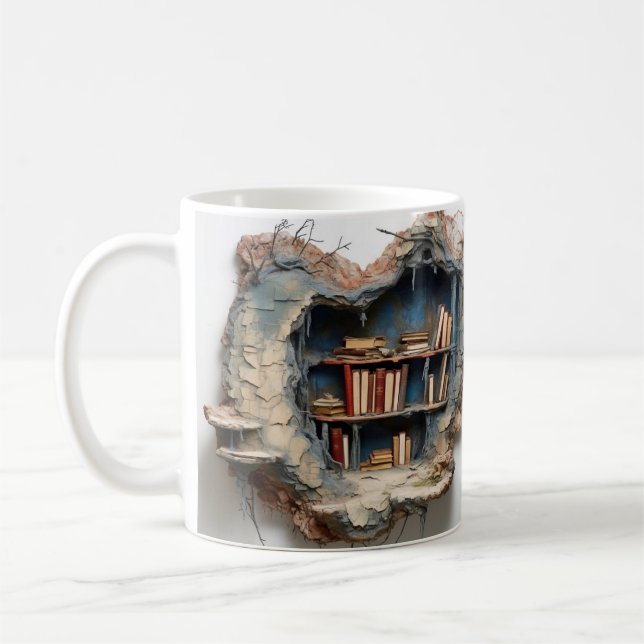 mug with a book design kaffemugg (Vänster)