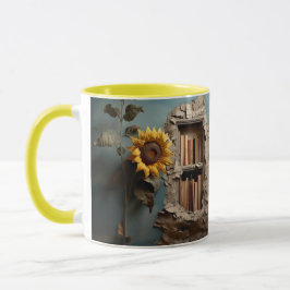Mug with a book design mugg