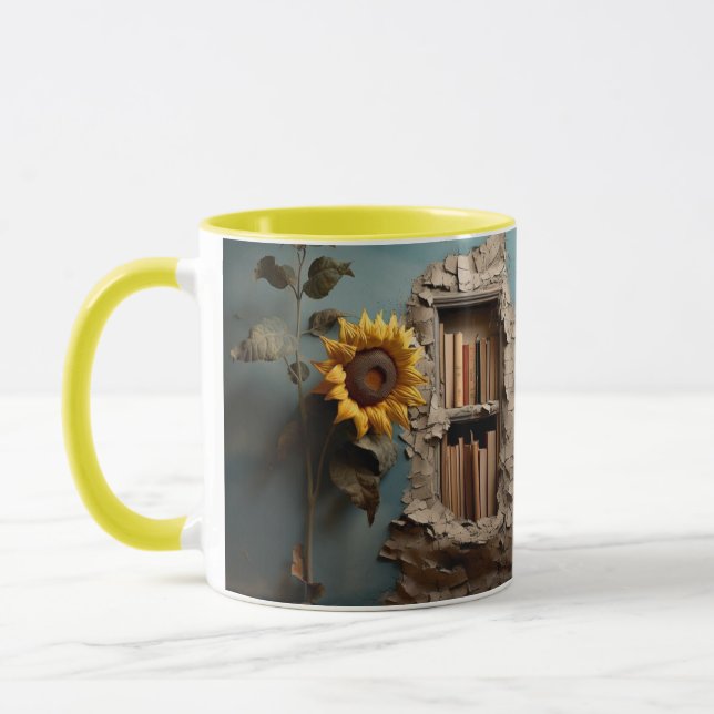 Mug with a book design mugg (Vänster)