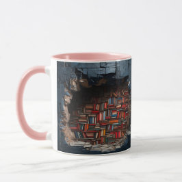 mug with a book design mugg