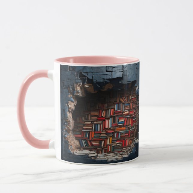 mug with a book design mugg (Vänster)