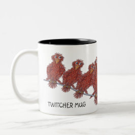Mug With Bird Cartoons Två-Tonad Mugg
