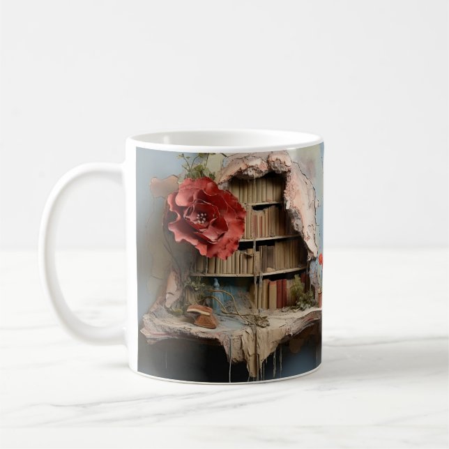Mug with book design kaffemugg (Vänster)