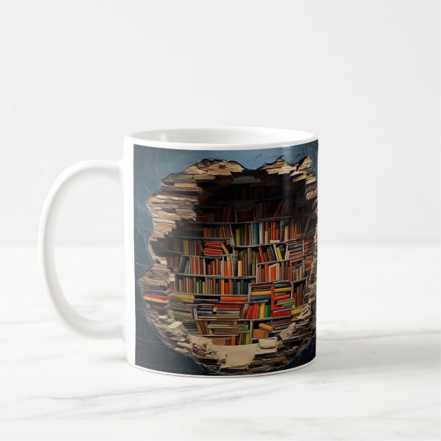 Mug with book design kaffemugg (Vänster)