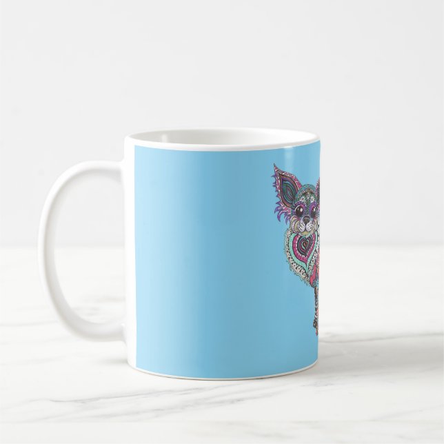 Mug with chihuahua kaffemugg (Vänster)