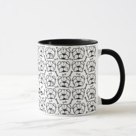 Mug with english bulldog pattern mugg