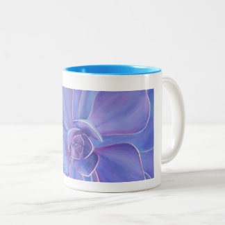 Mug with Floral Design Två-Tonad Mugg
