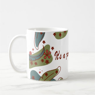 Mug with 'It's a jungle out there' design Kaffemugg