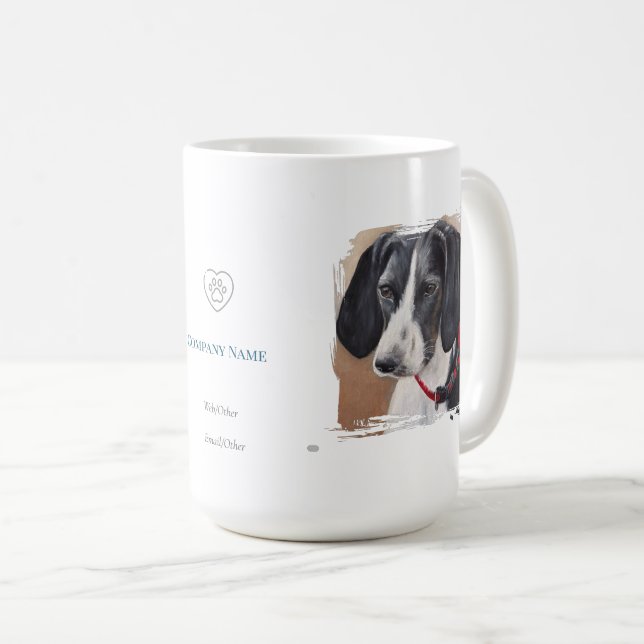 Mug with painting of pets kaffemugg (Framsida höger)