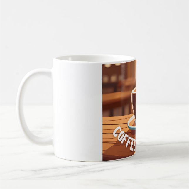 Mug with personalized photo (Coffee and life) Kaffemugg (Vänster)