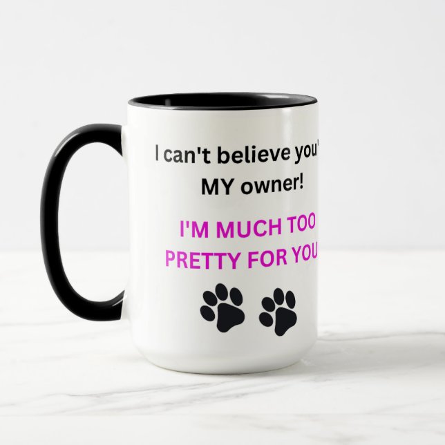 Mug with the Much Too Pretty Cat Mugg (Vänster)