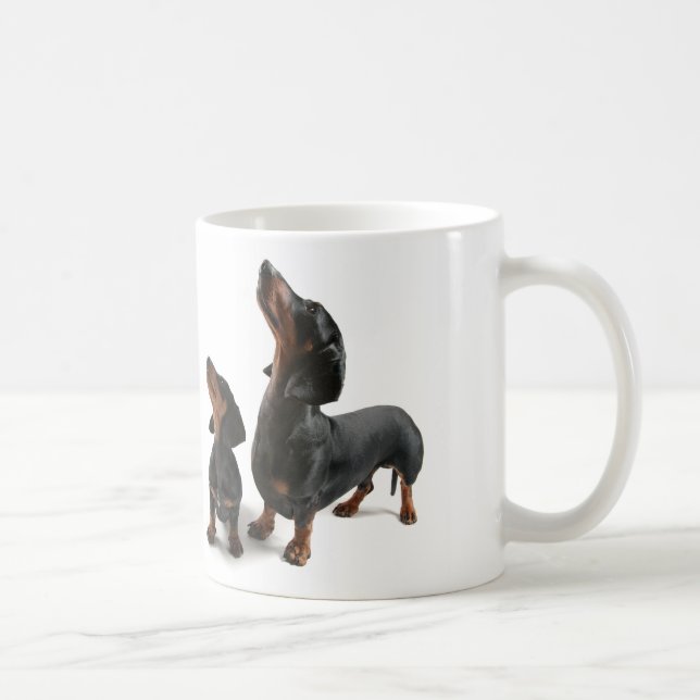 Mug with two dogs, dachshund kaffemugg (Höger)