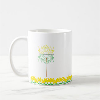 Mug with yellow Flowers Kaffemugg