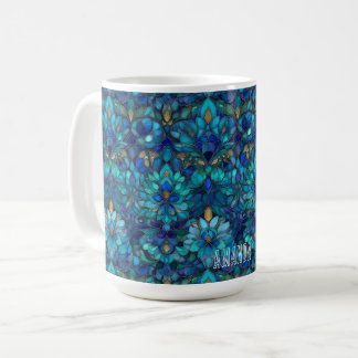 MugCustomizable Stached Glass Mönster Kaffemugg