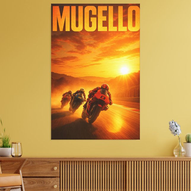 Mugello Circuit MotoGP Italian Grand Prix 2024 Tus Canvastryck (Insitu (Vardagsrum))