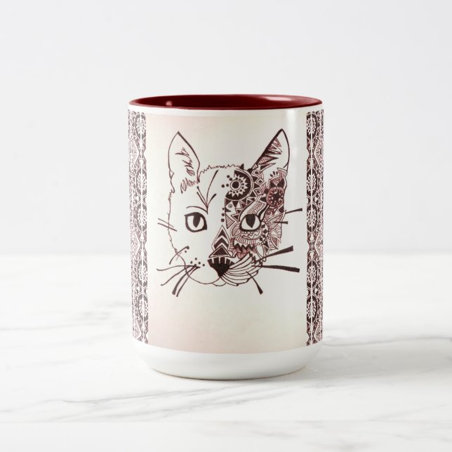 Mugg - 046 - Katt Brown Färg (Center)