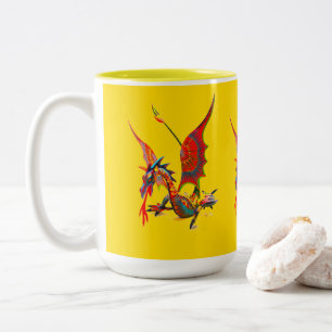 Mugg - 083 - Röd Drak