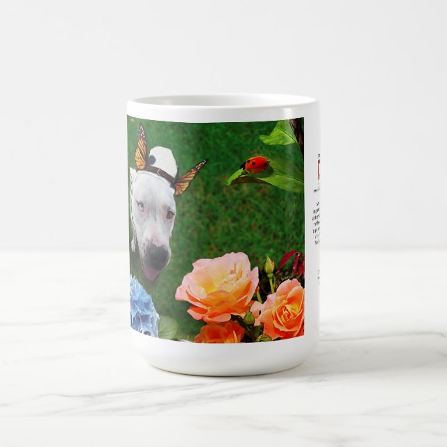 mugg 15oz: Mitzy Mariposaen (hund med vingar) (Center)
