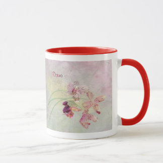 Mugg, 18 oz i en Grunge Orchid Design Mugg