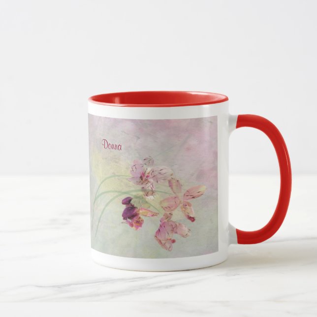Mugg, 18 oz i en Grunge Orchid Design Mugg (Höger)