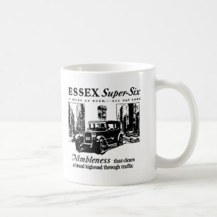 Mugg 1927 för annons för Essex Toppen-Sex auto