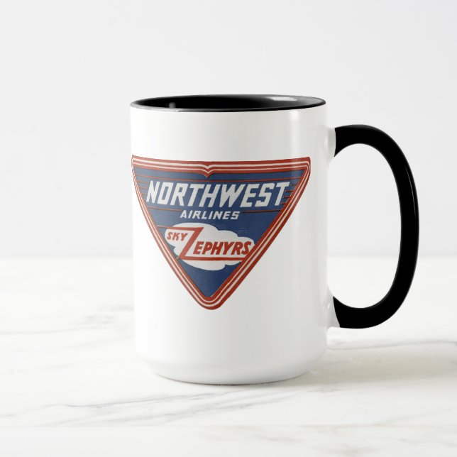 Mugg 1939 för kaffe för Northwest Airlines (Höger)