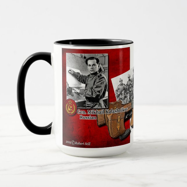 Mugg 1949 för kaffe för KalashnikovAK47 (Vänster)