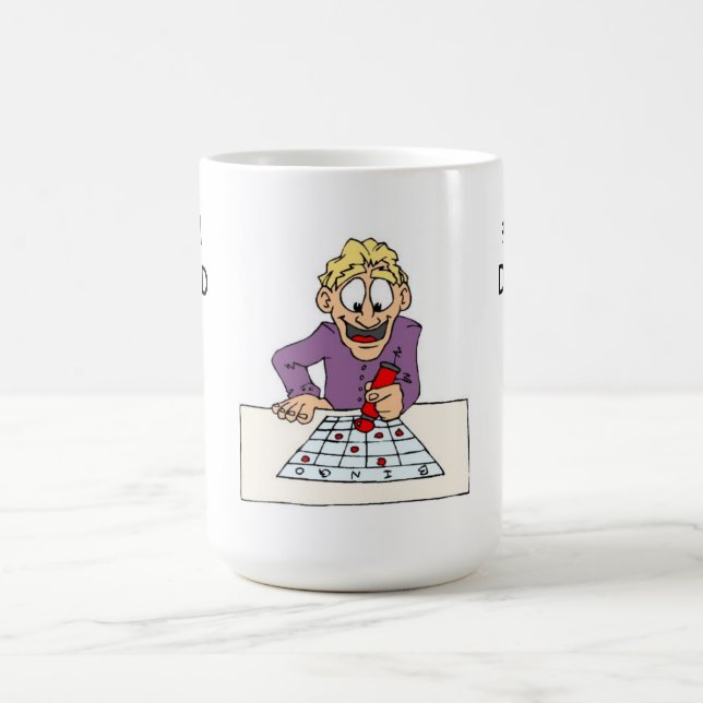 Mugg/#1 Pappa med Pappa som spelar bingo Kaffemugg (Center)