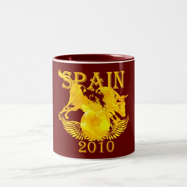 Mugg 2010 för kaffe för futbol för Spanien (Center)