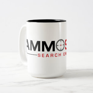 Mugg 2019 för AmmoSeek logotypkaffe