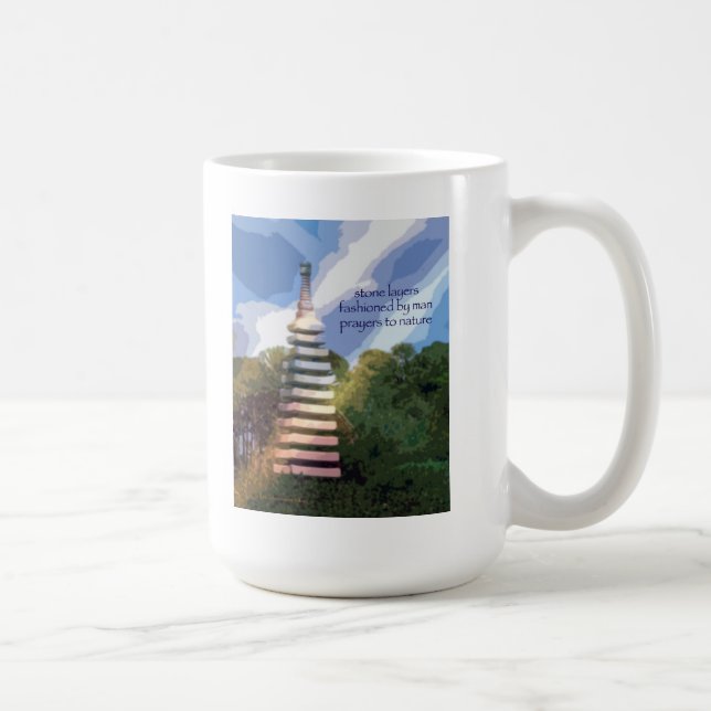 Mugg 22 - original- konst & haikuen - stenlagrar (Höger)