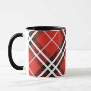 Mugg-2-tonrött och svart blekpapper mugg