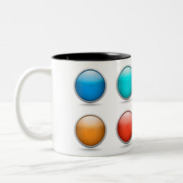 Mugg 3D-knappar Bollar Drink Mjölk Kopp Tea-kaffe