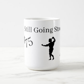 Mugg: 75 och Stark. Kaffemugg