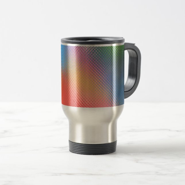 Mugg, "ABSTRAKT RAINBOW FÄRG" Resemugg (Framsida höger)