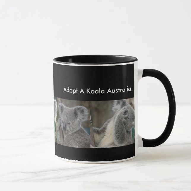Mugg adopterar en Koala Wildlife Child Australia (Höger)